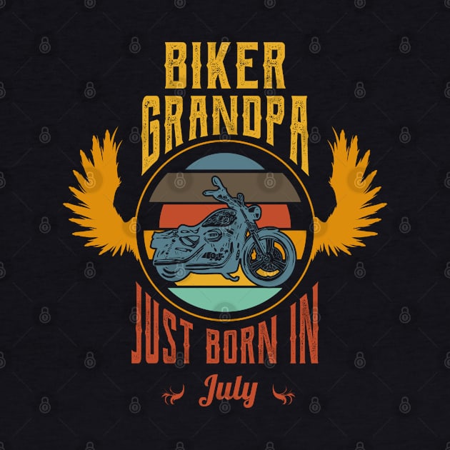 Biker grandpa just born in july by Nana On Here